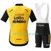 Fietskleding Dames (Fietsshirt + Korte Koersbroek) 2018 LottoNL-Jumbo N001